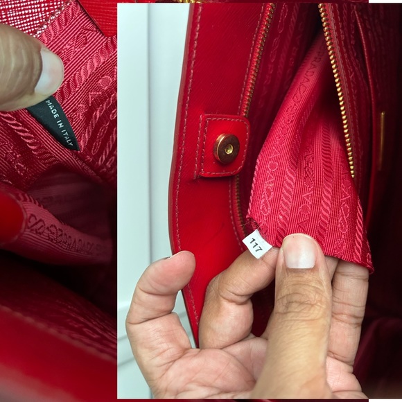 Prada | Vernice saffiano lux structured satchel tote - Picture 9 of 17